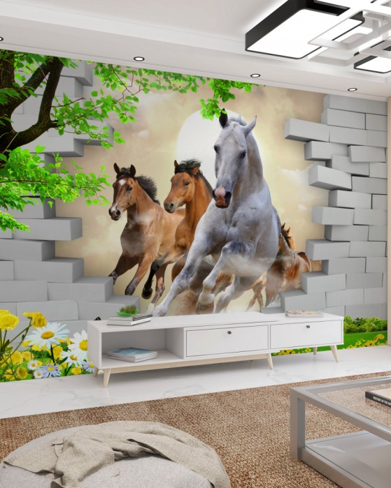 Papier peint Chevaux