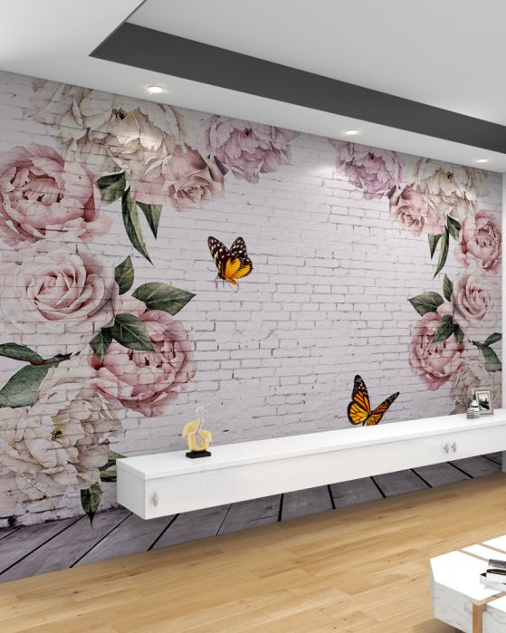 Papier peint Pivoines